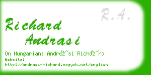 richard andrasi business card